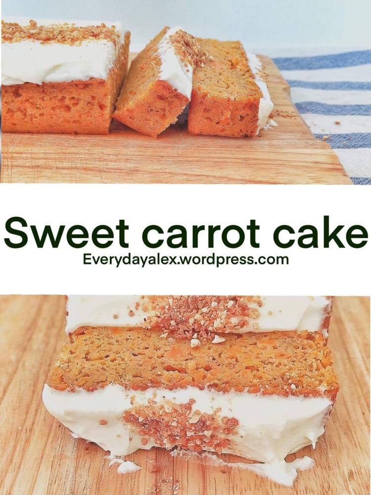 Cook with me : the carrot cake with THE frosting