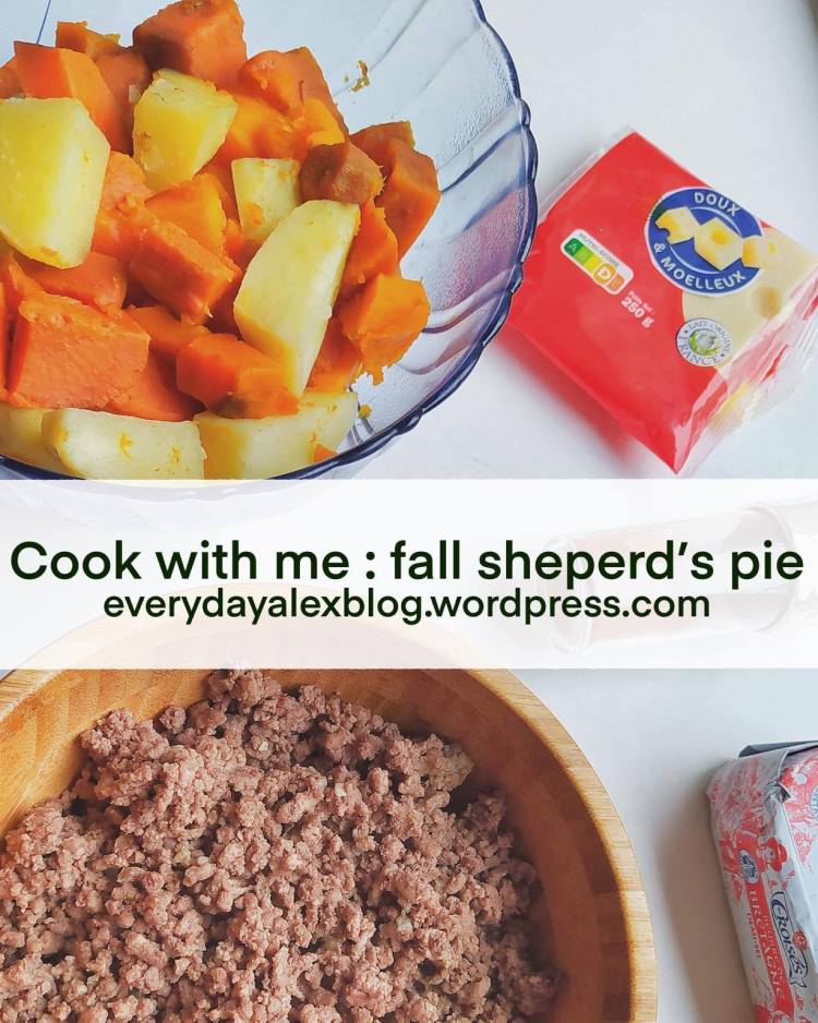 Cook with me : fall sheperd’s pie