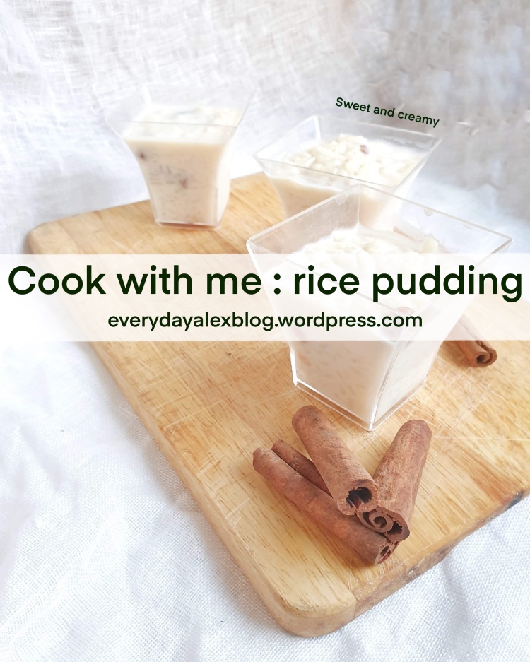 Cook with me : rice pudding